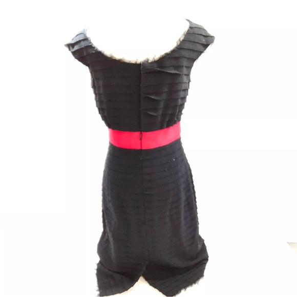 Chanel: Camellia Flower Bow Ribbon Tie Wool Dress (RARE) - Picture 7 of 16